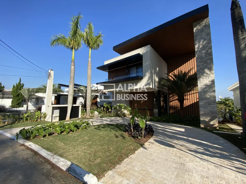 Fachada principal ou destaque de Mansão à Venda no Tamboré 3, Mobiliada | 5 Suítes | CA0154 - Tamboré 3 - Alphaville