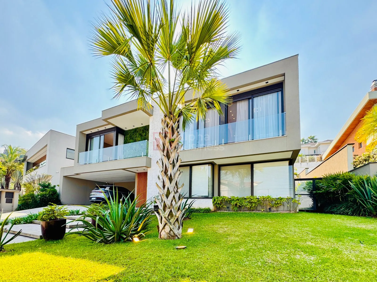Fachada principal ou destaque de Casa com 3 suítes, 250 m² – venda por R$ 2.800.000 ou aluguel por R$ 14.926/mês – Tamboré 7 – Santana de Parnaíba/SP - Tamboré 7 - Alphaville