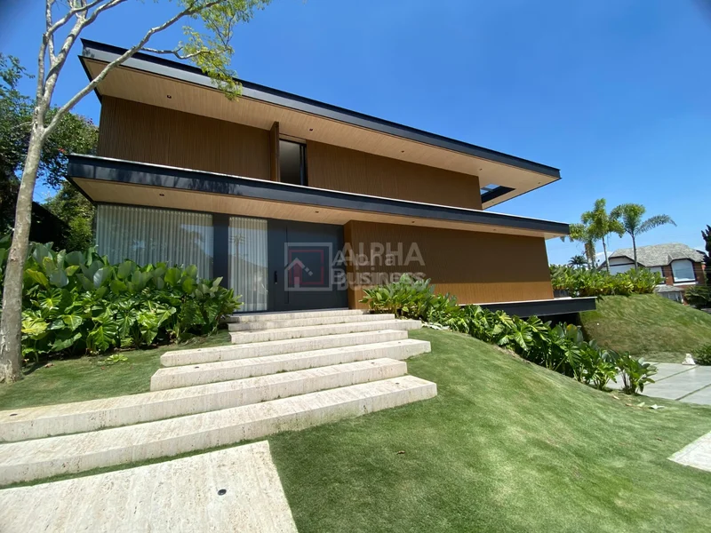 Fachada principal ou destaque de CASA À VENDA NO CONDOMÍNIO ALPHAVILLE 2 | MOBILIADA E DECORADA | BARUERI – SP (CA0365) - Alphaville 2