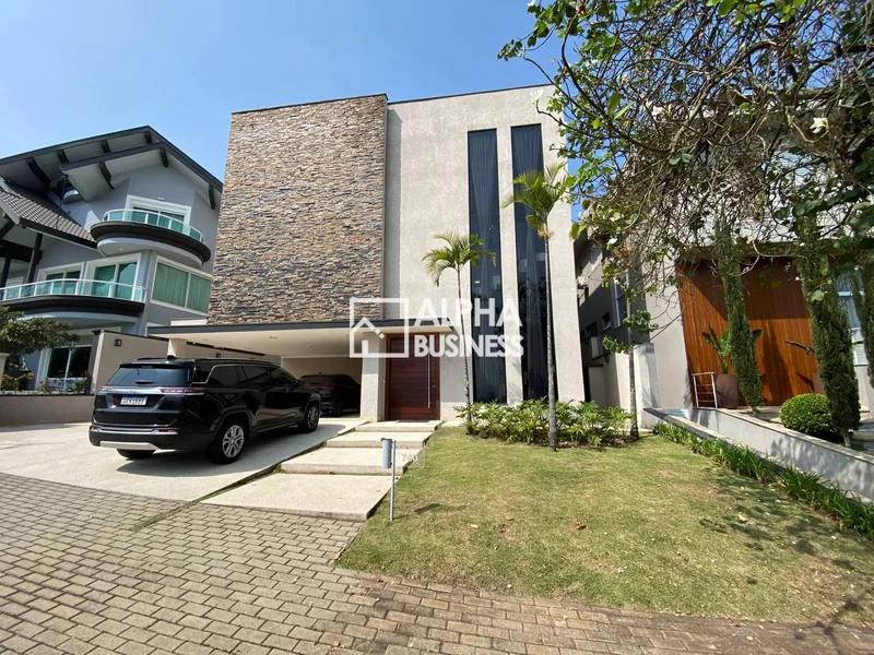 Fachada principal ou destaque de Casa mobiliada com 4 suítes à venda, 533 m² por R$ 5.500.000 – Tamboré 10 – Santana de Parnaíba/SP - Tamboré 10 - Alphaville