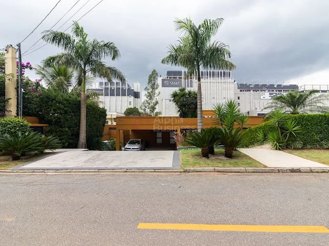 Fachada principal ou destaque de Casa mobiliada com 3 suítes, 485 m² – venda por R$ 10.000.000 ou aluguel por R$ 57.308/mês – Tamboré 1 – Barueri/SP - Tamboré 1 - Alphaville