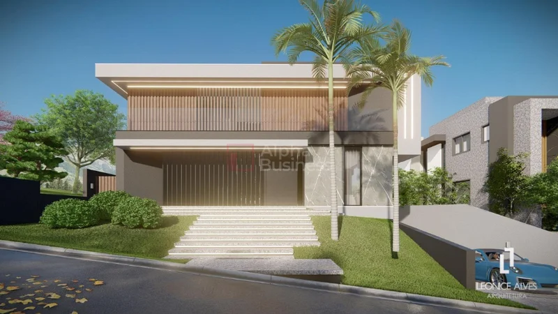 Fachada principal ou destaque de Casa com 4 dormitórios à venda, 530 m² por R$ 9.100.000 – Tamboré – Santana de Parnaíba/SP - Tamboré 11 - Alphaville