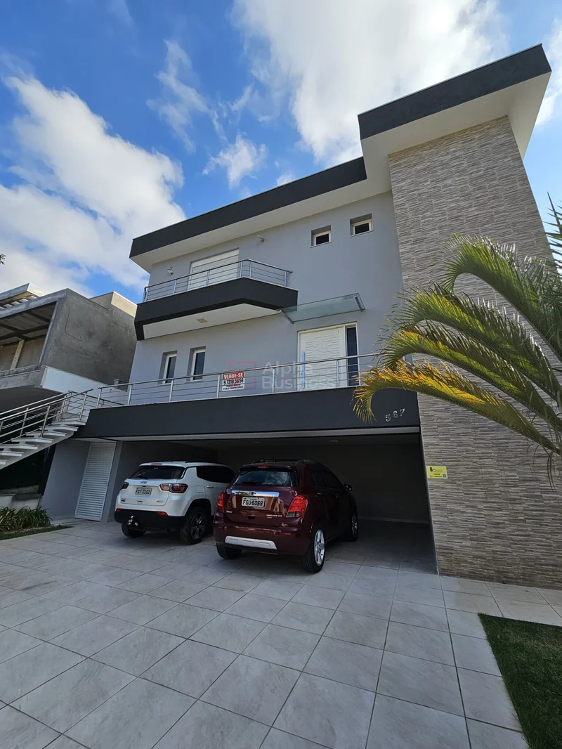 Fachada principal ou destaque de Casa com 04 suítes, área gourmet integrada a piscina na Villa Solaia à venda por R$ 4.770.000 - Villa Solaia - Alphaville