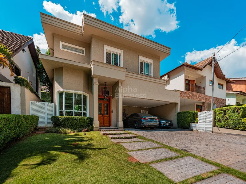 Fachada principal ou destaque de Casa com 3 suítes à venda, 290m por R$ 3.990.000 – Alphaville 03 – Santana de Parnaíba/SP - Alphaville 3