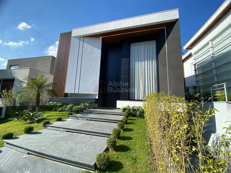 Fachada principal ou destaque de Casa com 4 suítes à venda, 430 m² por R$ 9.290.000 – Tamboré 11 – Santana de Parnaíba/SP - Tamboré 11 - Alphaville