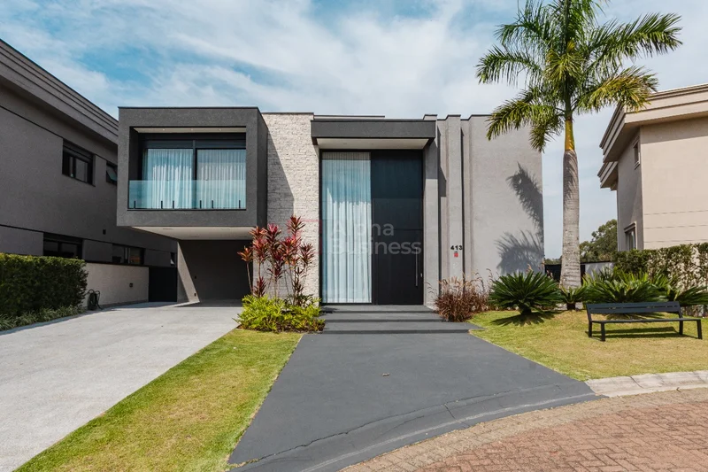 Fachada principal ou destaque de Casa com 4 suítes à venda, 388 m² por R$ 6.900.000 – Tamboré 11 – Santana de Parnaíba/SP - Tamboré 11 - Alphaville