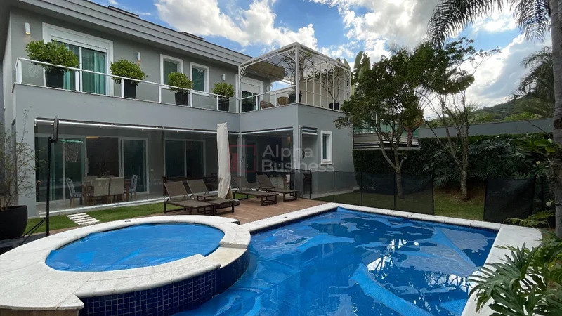Fachada principal ou destaque de Casa com 4 suítes à venda, 411 m² por R$ 5.900.000 – Tamboré 10 – Santana de Parnaíba/SP - Tamboré 10 - Alphaville