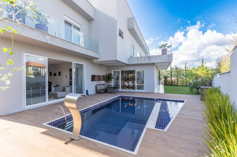 Fachada principal ou destaque de Casa com 4 suítes à venda, 388 m² por R$ 4.850.000 – Gênesis 1 – Santana de Parnaíba/SP - Gênesis 1 - Alphaville
