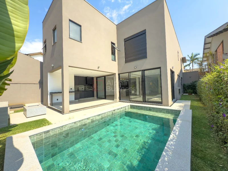 Fachada principal ou destaque de Casa com 4 suítes à venda, 345 m² por R$ 4.800.000 – Alphaville 3 – Santana de Parnaíba/SP - Alphaville 3