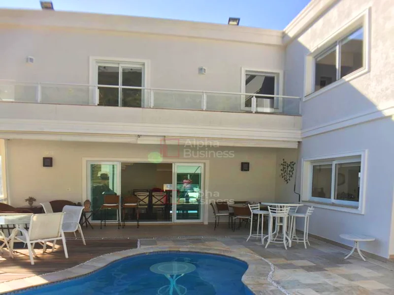 Fachada principal ou destaque de Casa com 5 suítes à venda – Oportunidade Santana de Parnaíba – 460 m² por R$ 3.800.000 - Alphasítio - Alphaville