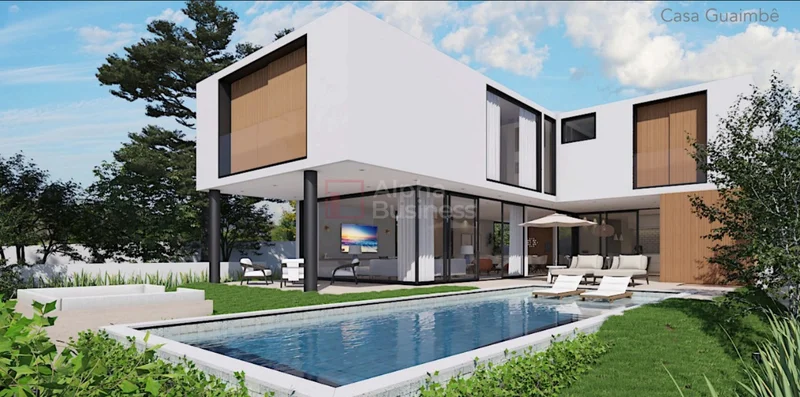 Fachada principal ou destaque de Casa nova com 4 suítes à venda, 603 m² por R$ 11.800.000 – Alphaville 2 – Barueri/SP - Alphaville 2