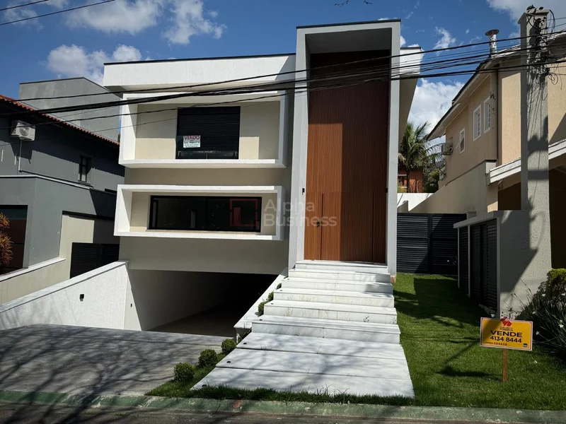Fachada principal ou destaque de Casa com 4 suítes à venda, 557 m² por R$ 4.900.000 – Alphaville 4 – Santana de Parnaíba/SP - Alphaville 4