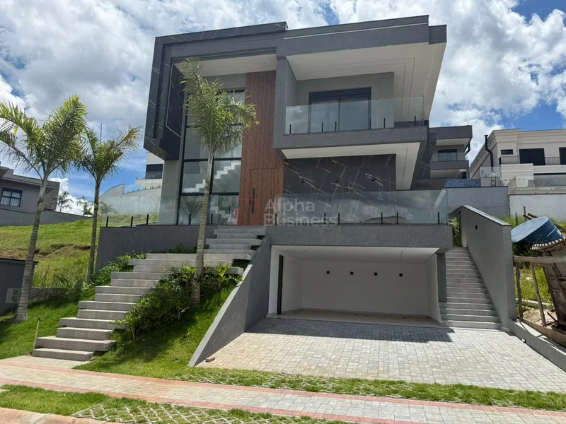 Fachada principal ou destaque de Casa com 4 suítes à venda, 387 m² por R$ 4.190.000 – Itahyê – Santana de Parnaíba/SP - Itahyê - Alphaville