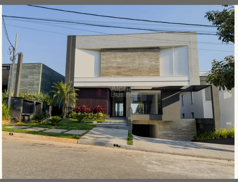 Fachada principal ou destaque de Casa com 4 suítes à venda, 488 m² por R$ 5.800.000 – Campos do Conde – Santana de Parnaíba/SP - Campos do Conde - Alphaville
