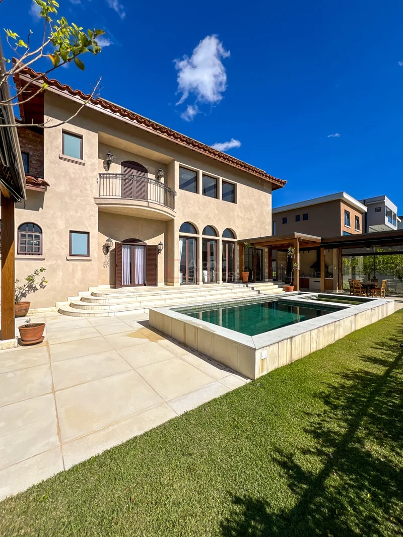 Fachada principal ou destaque de Casa com 5 suítes à venda, 549 m² por R$ 7.700.000 – Gênesis 2 – Santana de Parnaíba/SP - Gênesis 2 - Alphaville