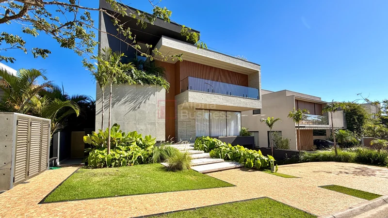 Fachada principal ou destaque de Casa com 4 suítes à venda, 530 m² por R$ 15.900.000 – Gênesis 2 – Santana de Parnaíba/SP - Gênesis 2 - Alphaville