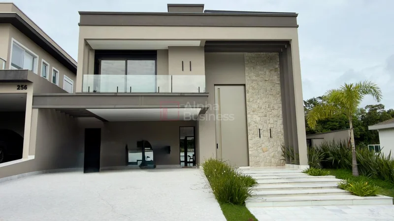 Fachada principal ou destaque de Casa com 4 suítes à venda, 430 m² por R$ 7.990.000 – Gênesis 2 – Santana de Parnaíba/SP - Gênesis 2 - Alphaville