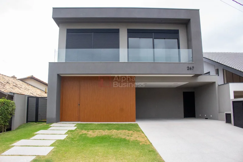 Fachada principal ou destaque de Casa com 4 suítes à venda, 380 m² por R$ 5.900.000 – Alphaville 6 – Santana de Parnaíba/SP - Alphaville 6