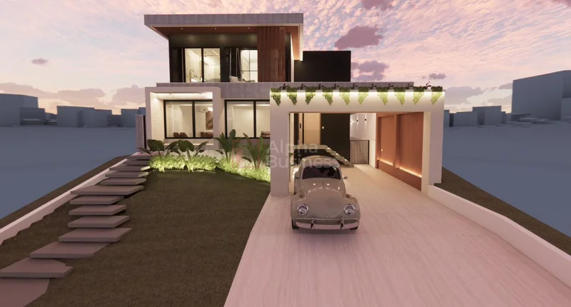Fachada principal ou destaque de Casa com 4 dormitórios (02 suítes) à venda, 302 m² por R$ 4.600.000 – Alphaville 11 – Santana de Parnaíba/SP - Alphaville 11