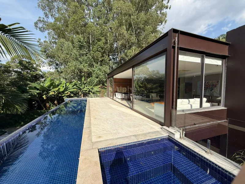 Fachada principal ou destaque de Casa com 4 dormitórios (03 suítes) para alugar, 450 m² por R$ 45.000/mês – Tamboré 1 – Barueri/SP - Tamboré 1 - Alphaville
