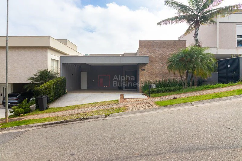Fachada principal ou destaque de Casa mobiliada com 3 suítes à venda, 414 m² por R$ 3.500.000 – Itahyê – Santana de Parnaíba/SP - Itahyê - Alphaville