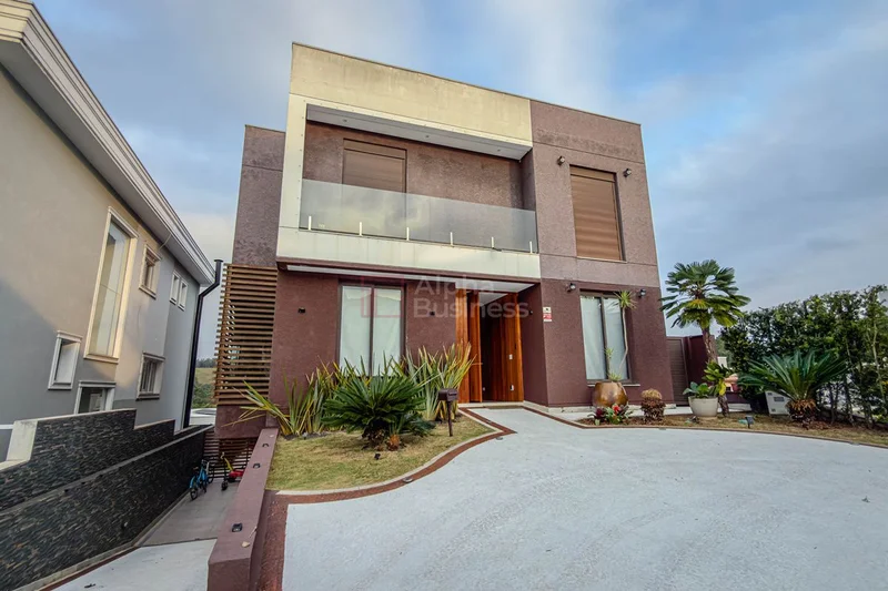 Fachada principal ou destaque de Casa mobiliada com 4 suítes para alugar, 440 m² por R$ 52.902/mês – Tamboré 11 – Santana de Parnaíba/SP - Tamboré 11 - Alphaville