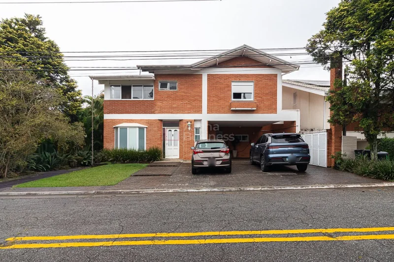 Fachada principal ou destaque de Casa com 4 dormitórios (02 suítes) à venda, 478 m² por R$ 4.000.000 – Alphaville 5 – Santana de Parnaíba/SP - Alphaville 5
