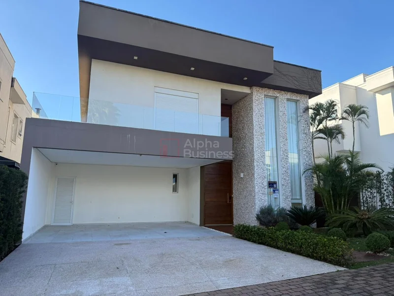Fachada principal ou destaque de Casa com 4 suítes à venda, 309 m² por R$ 4.280.000 – Gênesis 1 – Santana de Parnaíba/SP - Gênesis 1 - Alphaville