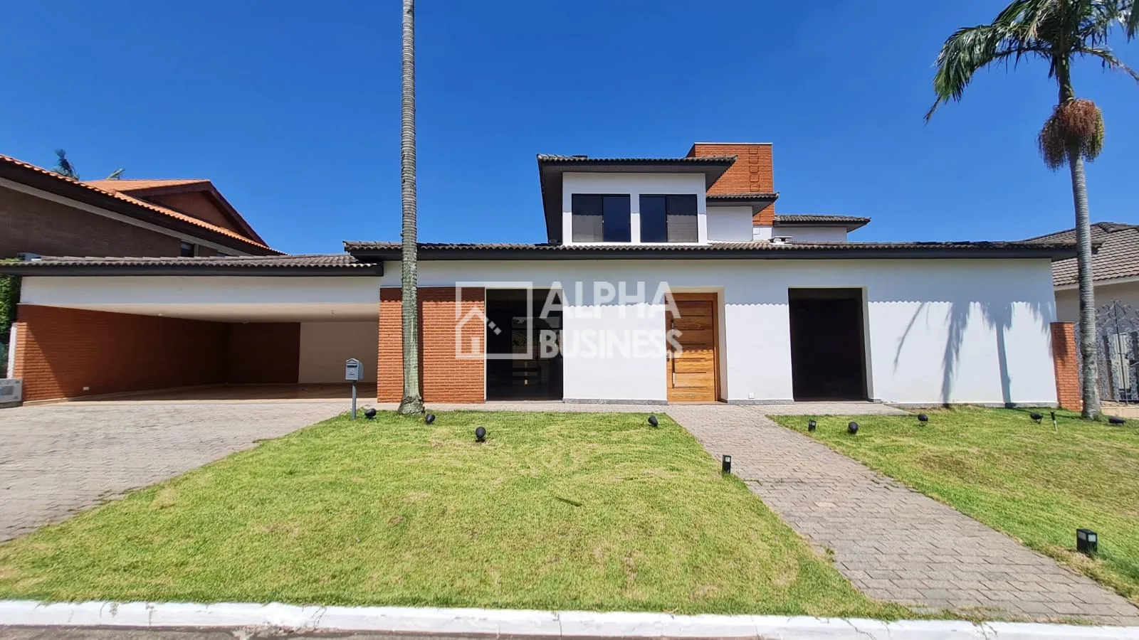 Fachada principal ou destaque de Casa com 4 suítes, 620 m² – venda por R$ 3.500.000 ou aluguel por R$ 21.000/mês – Alphaville 5 – Santana de Parnaíba/SP - Alphaville 5