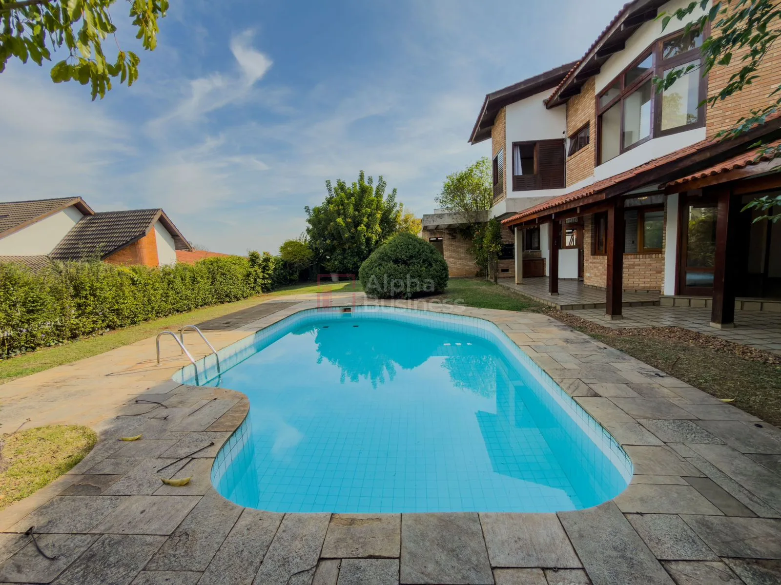 Fachada principal ou destaque de Casa com 3 suítes, 450 m² – venda por R$ 4.100.000 ou aluguel por R$ 16.414/mês – Alphaville 5 – Santana de Parnaíba/SP - Alphaville 5