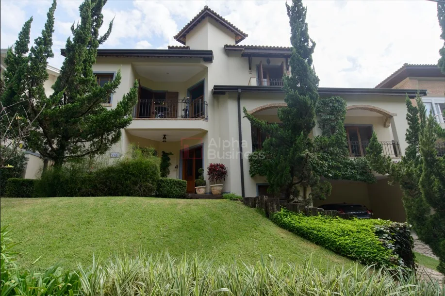 Fachada principal ou destaque de Casa com 4 dormitórios (02 suítes) à venda, 400 m² por R$ 3.950.000 – Alphaville 4 – Santana de Parnaíba/SP - Alphaville 4