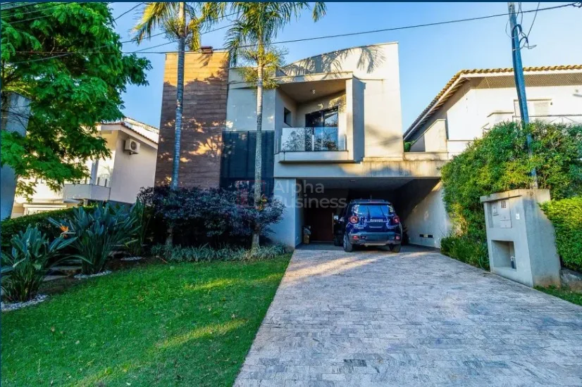 Fachada principal ou destaque de Casa com 4 suítes, 330 m² – venda por R$ 4.300.000 ou aluguel por R$ 27.000/mês – Alphaville 3 – Santana de Parnaíba/SP - Alphaville 3