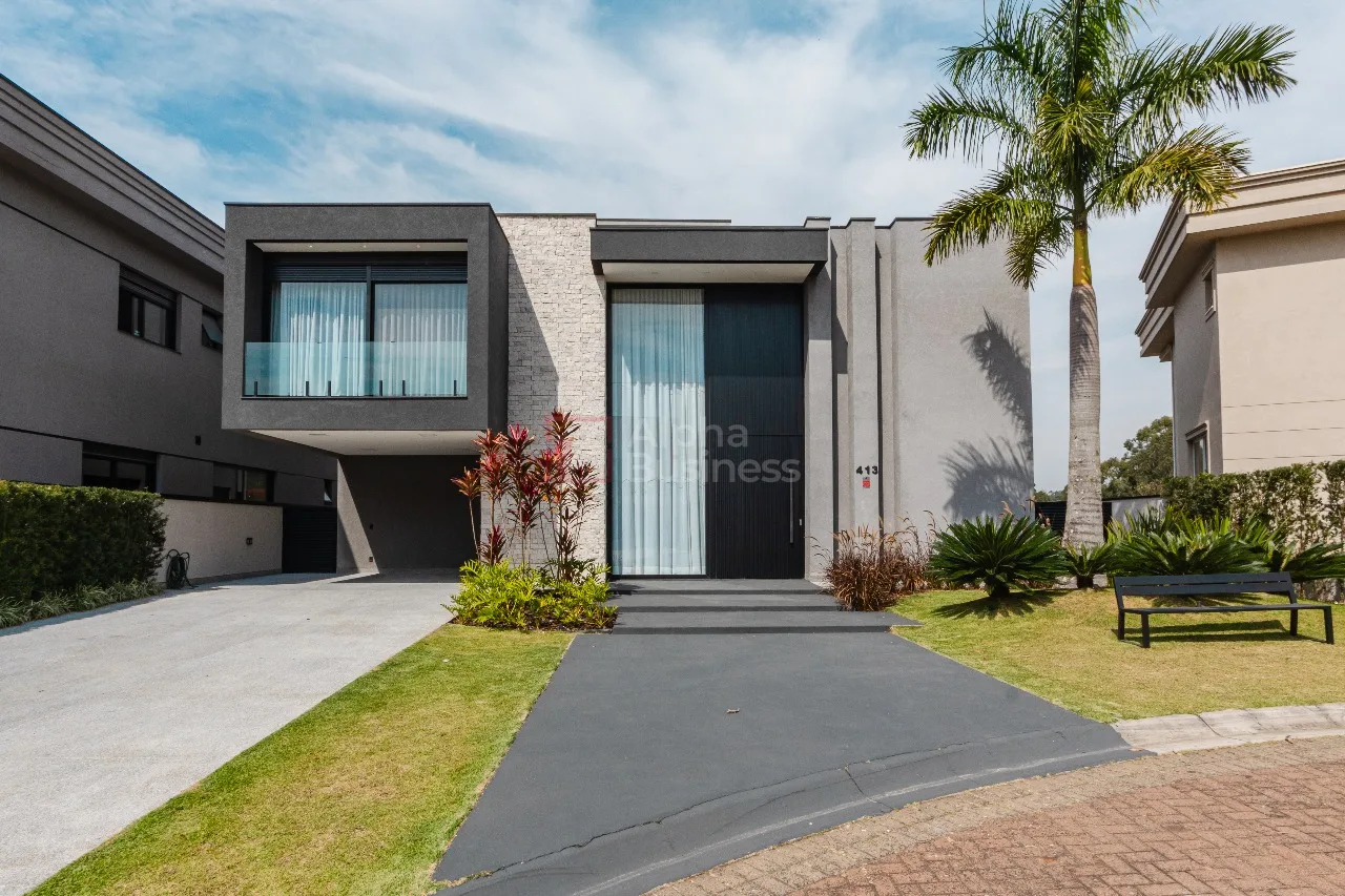 Fachada principal ou destaque de Casa com 4 suítes à venda, 388 m² por R$ 6.900.000 – Tamboré 11 – Santana de Parnaíba/SP - Tamboré 11 - Alphaville