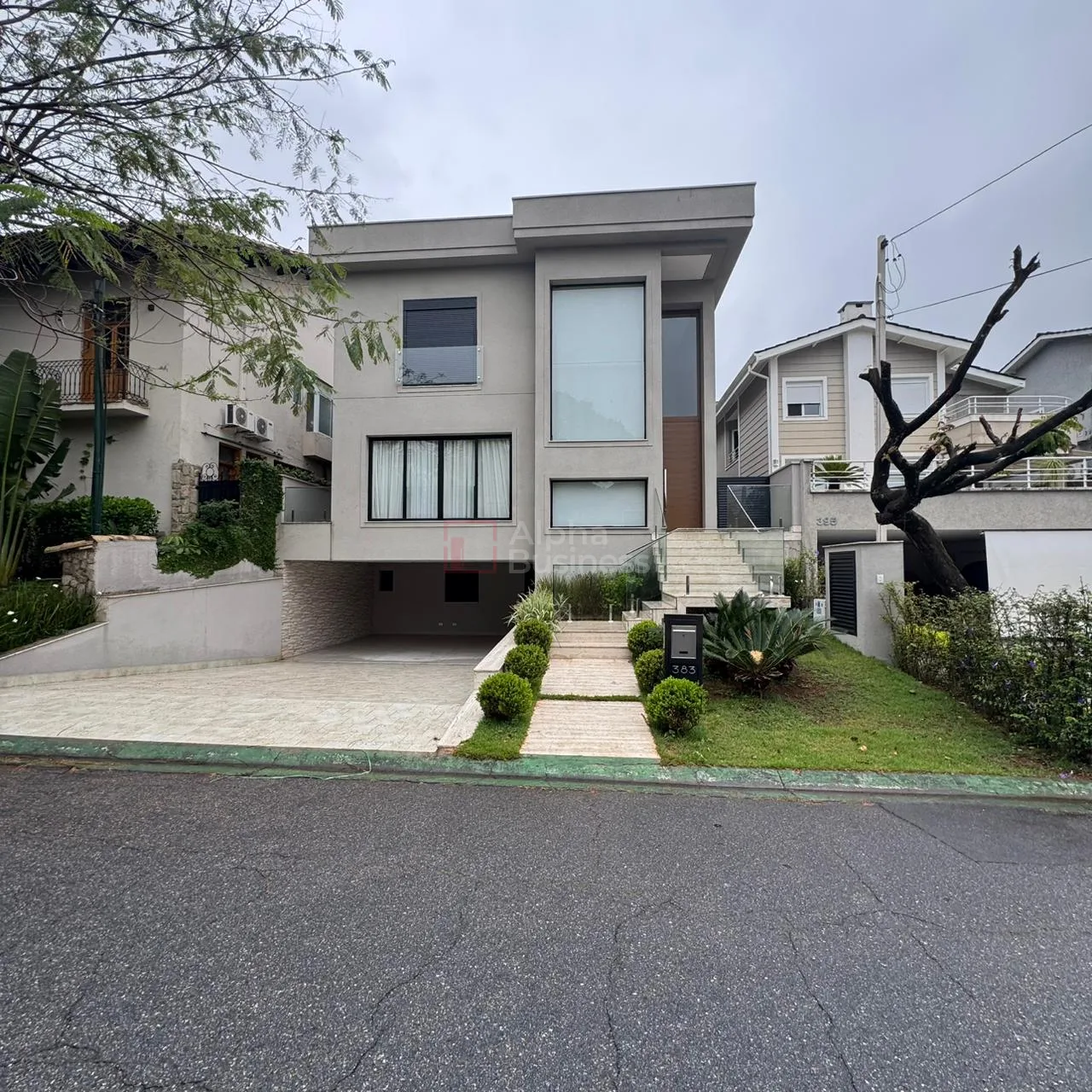 Fachada principal ou destaque de Casa com 4 suítes, 390 m² – venda por R$ 4.800.000 ou aluguel por R$ 28.000/mês – Alphaville 4 – Santana de Parnaíba/SP - Alphaville 4