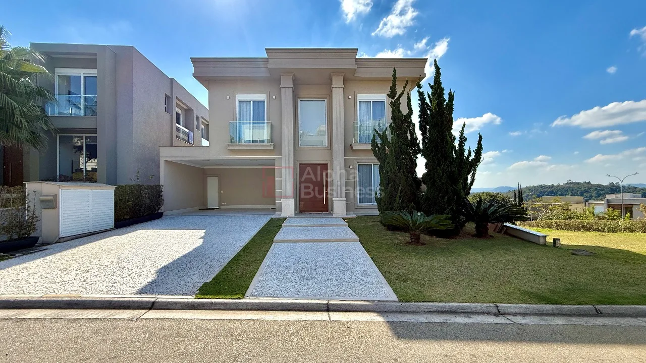 Fachada principal ou destaque de Casa com 4 suítes à venda, 430 m² por R$ 7.500.000 – Gênesis 2 – Santana de Parnaíba/SP - Gênesis 2 - Alphaville
