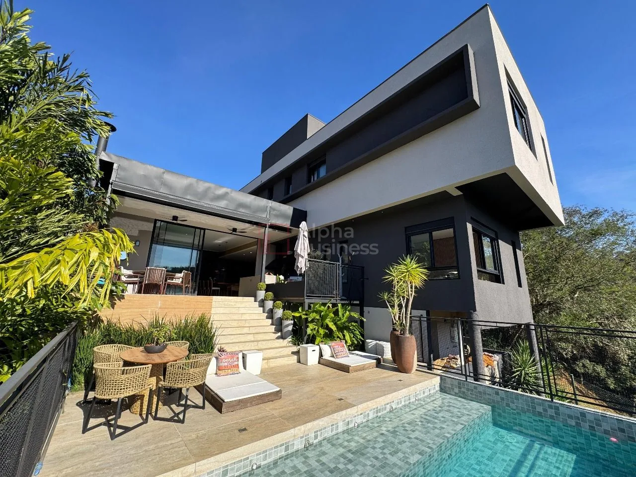 Fachada principal ou destaque de Casa com 4 suítes à venda, 477 m² por R$ 8.990.000 – Gênesis 2 – Santana de Parnaíba/SP - Gênesis 2 - Alphaville