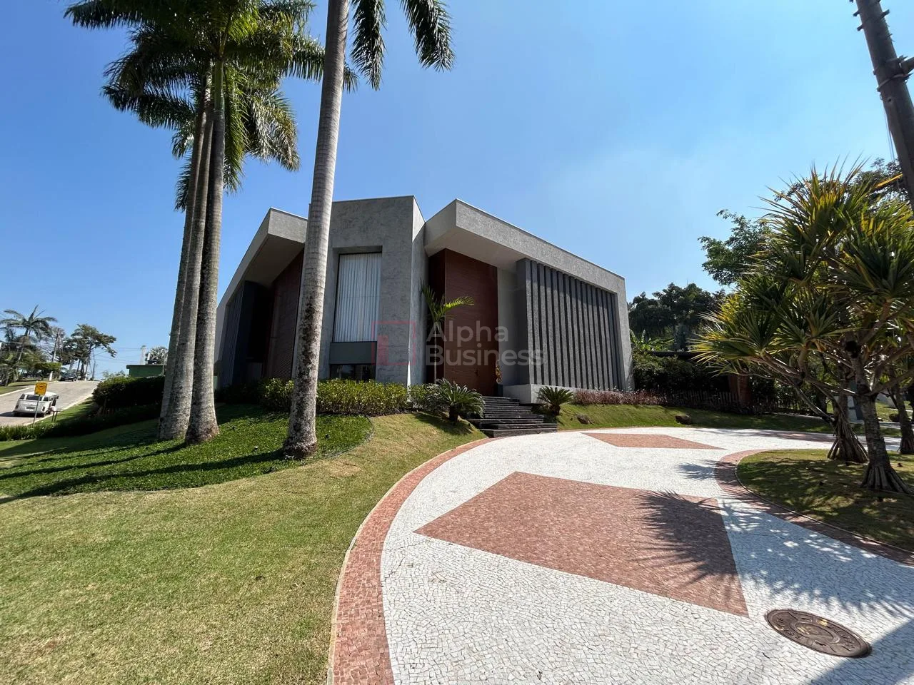 Fachada principal ou destaque de Mansão mobiliada com 5 suítes à venda, 850 m² por R$ 21.900.000 – Tamboré 1 – Barueri/SP - Tamboré 1 - Alphaville