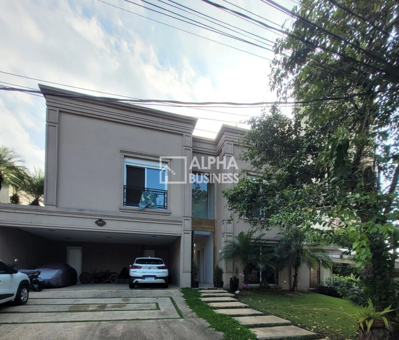 Fachada principal ou destaque de Casa com 4 suítes, 500 m² – venda por R$ 8.500.000 ou aluguel por R$ 55.000/mês – Alphaville 1 – Barueri/SP - Alphaville 1
