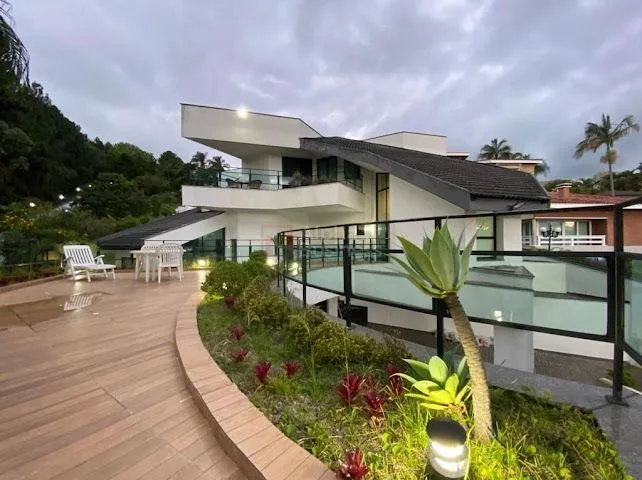 Fachada principal ou destaque de Casa mobiliada com 4 suítes, 798 m² – venda por R$ 9.000.000 ou aluguel por R$ 38.400/mês – Alphaville 10 – Santana de Parnaíba/SP - Alphaville 10