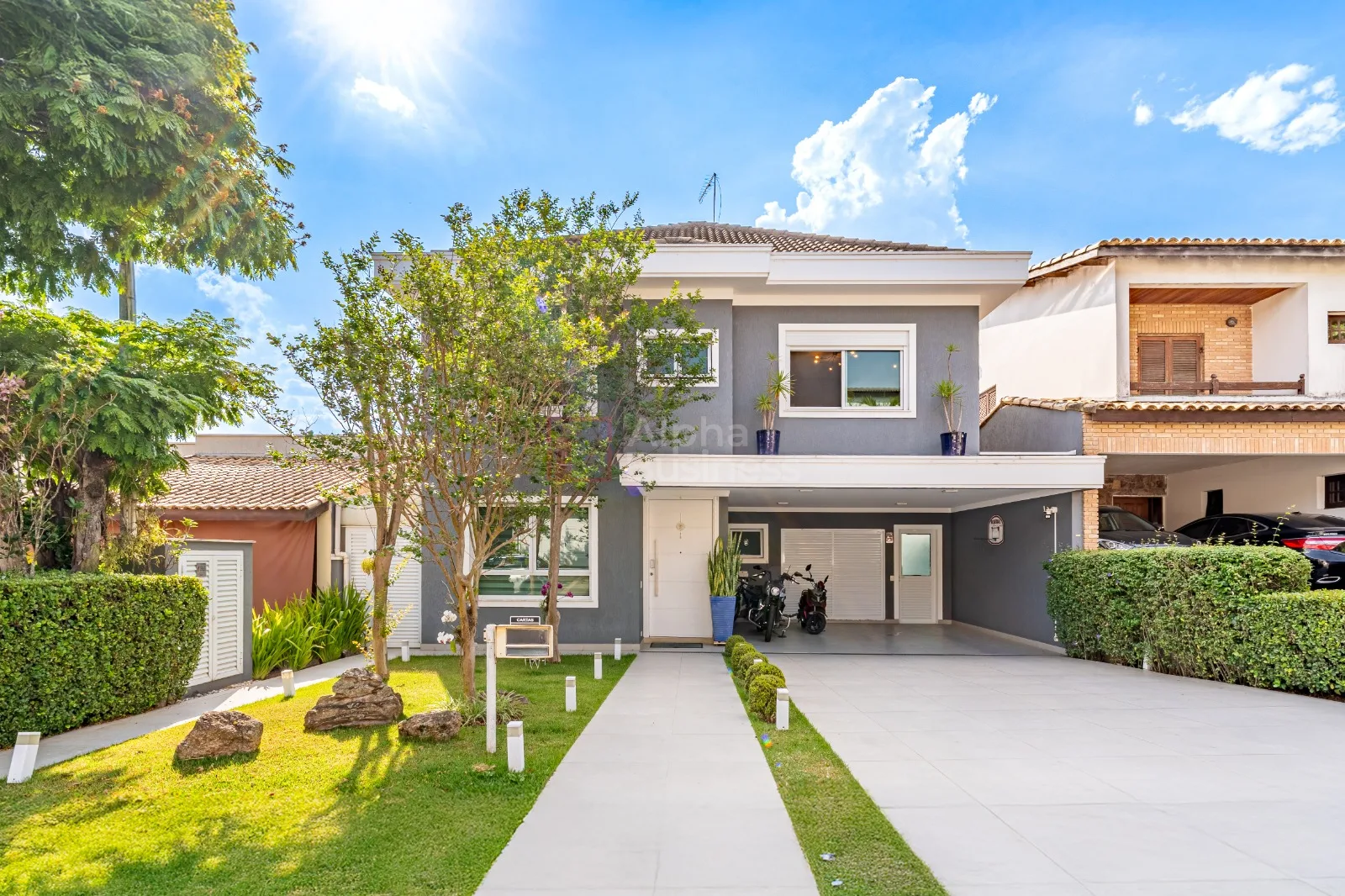 Fachada principal ou destaque de Casa mobiliada com 4 suítes à venda, 350 m² por R$ 4.190.000 – Alphaville 9 – Santana de Parnaíba/SP - Alphaville 9