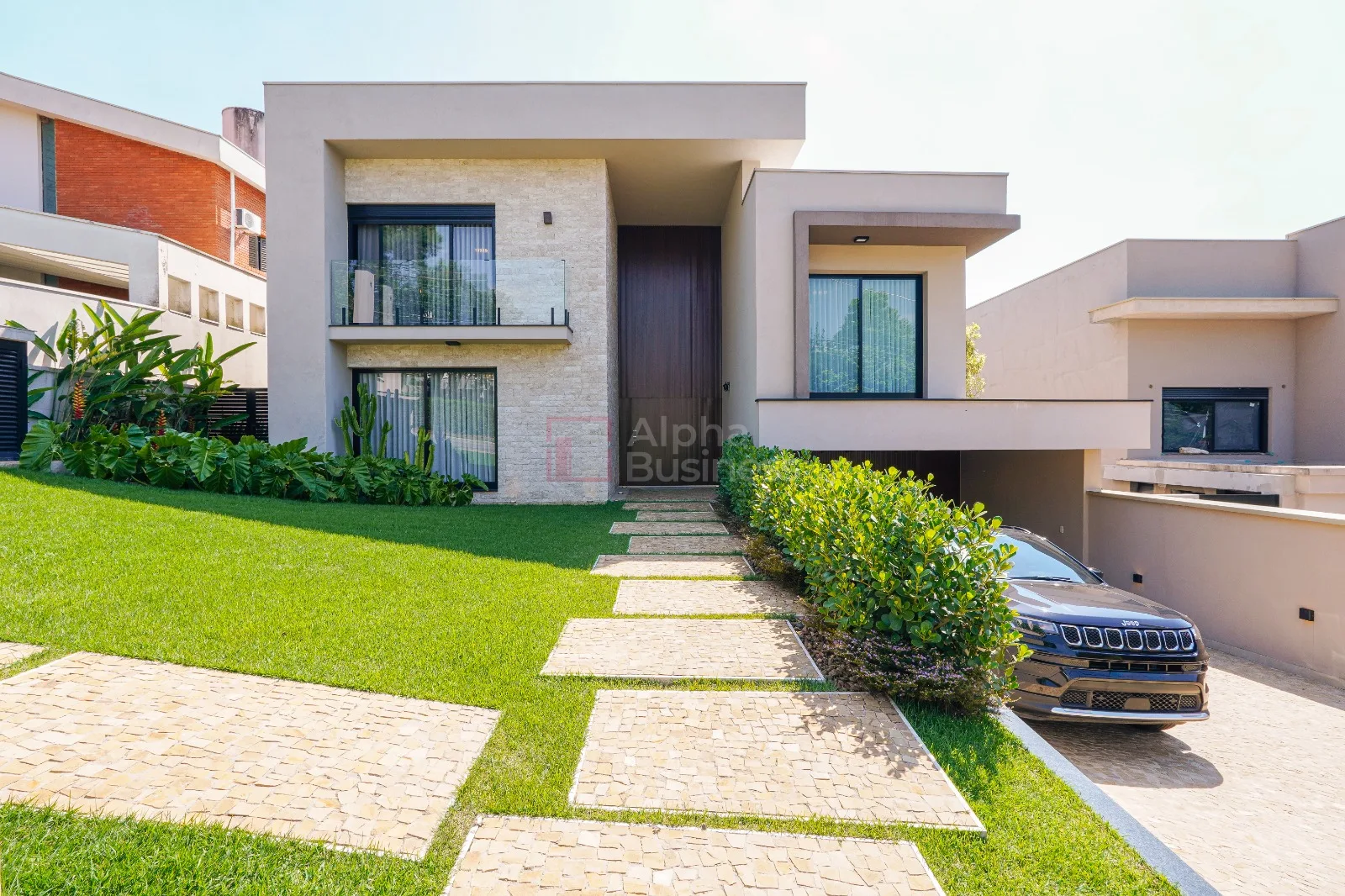 Fachada principal ou destaque de Casa mobiliada com 4 suítes à venda, 640 m² por R$ 11.900.000 – Alphaville 1 – Barueri/SP - Alphaville 1