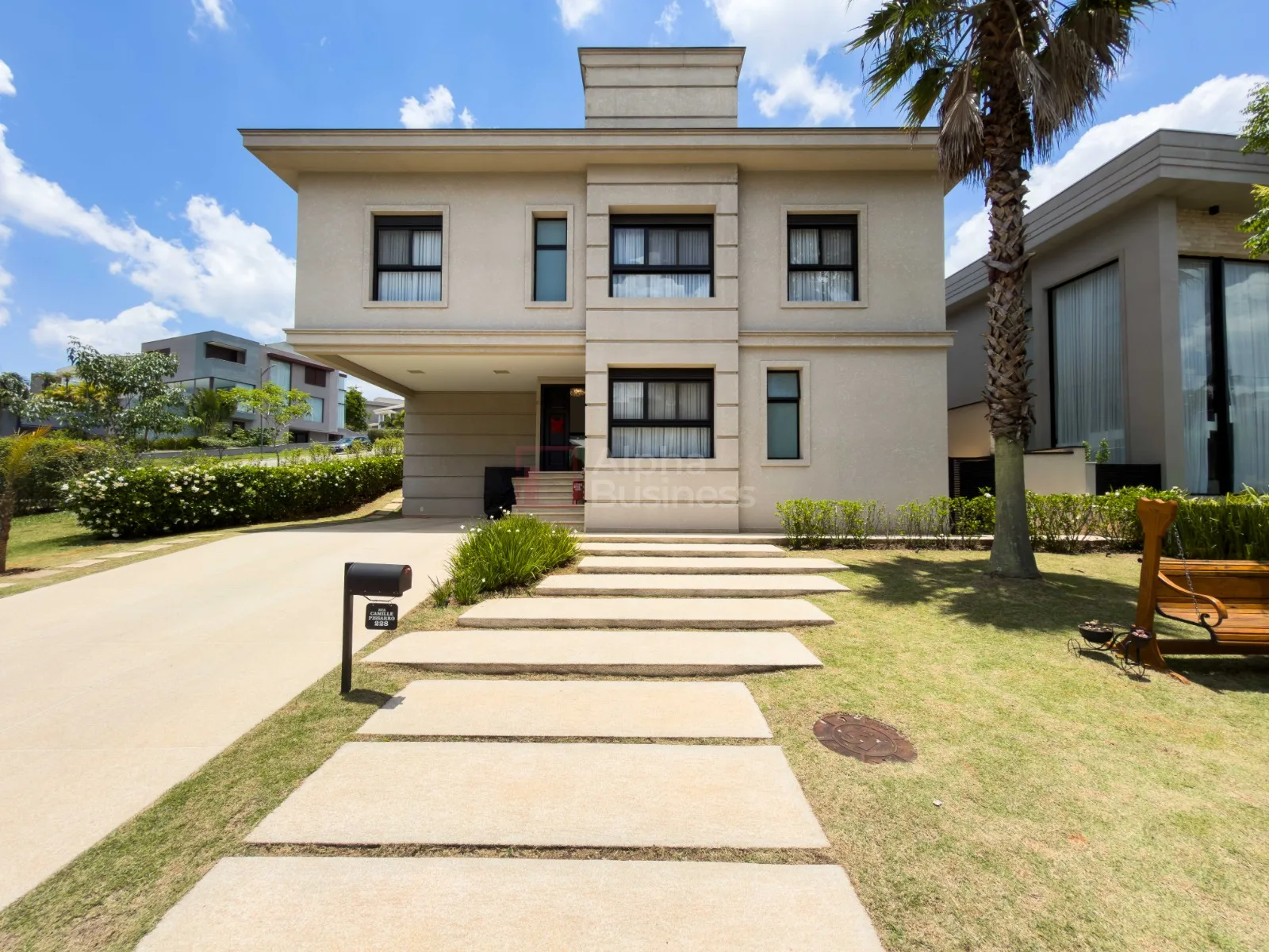 Fachada principal ou destaque de Casa mobiliada com 5 suítes à venda, 400 m² por R$ 7.200.000 – Tamboré 11 – Santana de Parnaíba/SP - Tamboré 11 - Alphaville