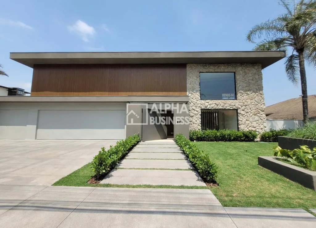 Fachada principal ou destaque de Mansão com 5 suítes, 800 m² – venda por R$ 26.590.000 ou aluguel por R$ 147.448/mês – Alphaville 1 – Barueri/SP - Alphaville 1
