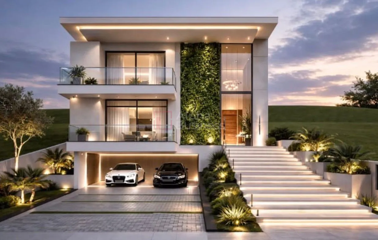 Fachada principal ou destaque de Casa mobiliada com 5 suítes à venda, 404 m² por R$ 5.500.000 – Itahyê – Santana de Parnaíba/SP - Itahyê - Alphaville
